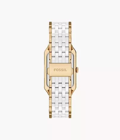 Raquel 26mm Three-Hand Date Gold-Tone Stainless Steel & White Ceramic Watch