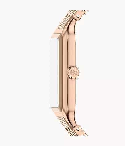 Raquel 26mm Three-Hand Date Rose Gold-Tone Stainless Steel & Salted Caramel Ceramic Watch