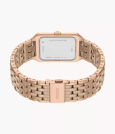Raquel 26mm Three-Hand Date Rose Gold-Tone Stainless Steel & Salted Caramel Ceramic Watch
