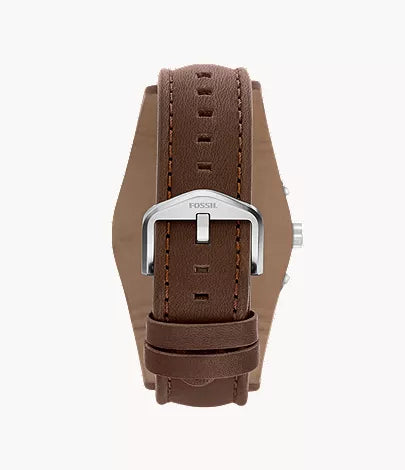 Coachman 45mm Chronograph Brown Leather Watch