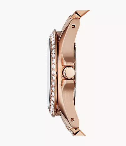 Riley 38mm Multifunction Rose Gold-Tone Stainless Steel Watch