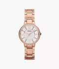 Virginia 30mm Rose-Tone Stainless Steel Watch