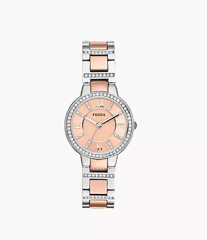 Virginia 30mm Rose-Tone Stainless Steel Watch F7