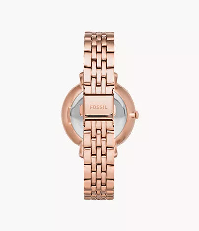 Jacqueline 36mm Three-Hand Rose Gold-Tone Stainless Steel Watch