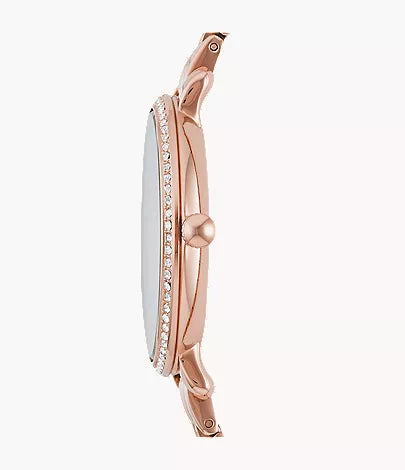 Jacqueline 36mm Three-Hand Rose Gold-Tone Stainless Steel Watch