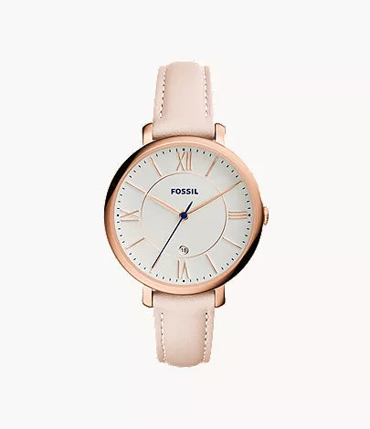 Jacqueline 36mm Navy Leather Watch F4
