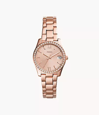 Scarlette 33mm Three-Hand Date Stainless Steel Watch Z7