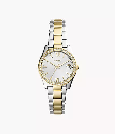 Scarlette 33mm Three-Hand Date Stainless Steel Watch Z7