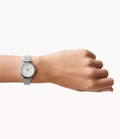 Carlie Mini 28mm Three-Hand Stainless Steel Watch