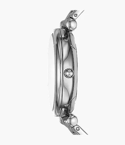 The Carbon Series Carlie 35mm Three-Hand Stainless Steel Watch