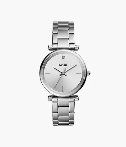 Carlie 35mm Three-Hand Rose Gold-Tone Stainless Steel Watch Z2
