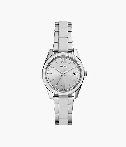 Scarlette 33mm Three-Hand Date Stainless Steel Watch Z7