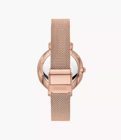 Jacqueline 36mm Three-Hand Date Rose Gold-Tone Stainless Steel Watch