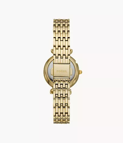Carlie Mini 28mm Three-Hand Gold-Tone Stainless Steel Watch