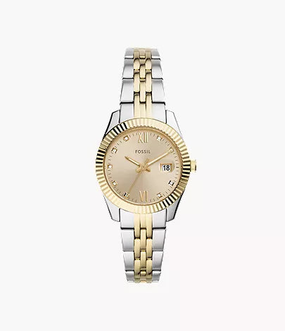 Scarlette 33mm Three-Hand Date Stainless Steel Watch Z7
