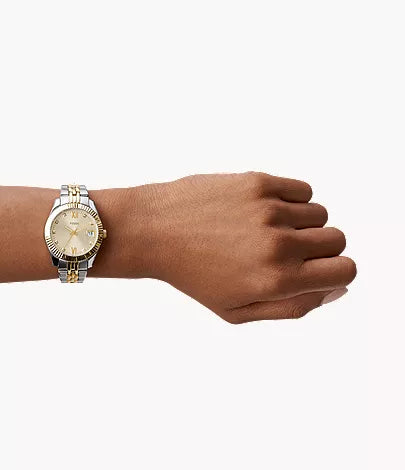 Scarlette 33mm Three-Hand Date Two-Tone Stainless Steel Watch