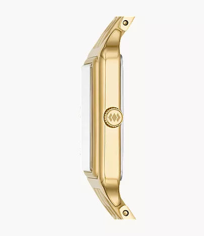 Raquel 23mm Three-Hand Date Gold-Tone Stainless Steel Watch