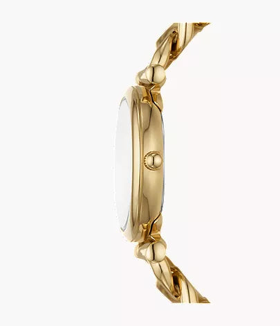 Carlie Mini 28mm Three-Hand Gold-Tone Stainless Steel Watch