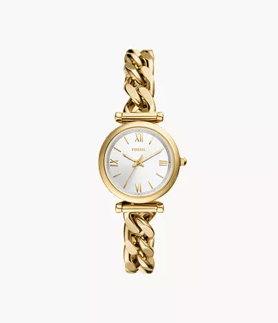 Carlie Mini 28mm Three-Hand Gold-Tone Stainless Steel Watch