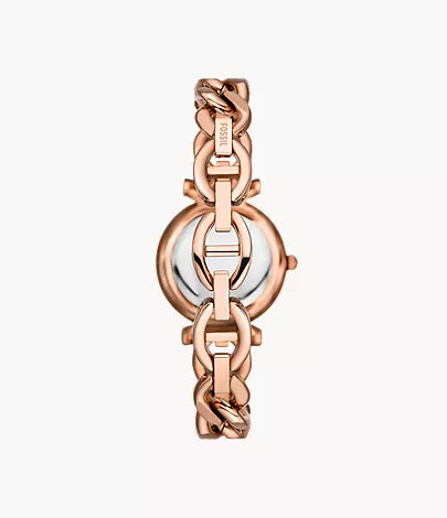 Carlie Mini 28mm Three-Hand Rose Gold-Tone Stainless Steel Watch
