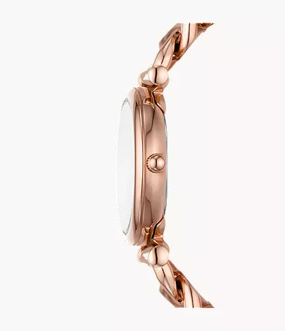 Carlie Mini 28mm Three-Hand Rose Gold-Tone Stainless Steel Watch