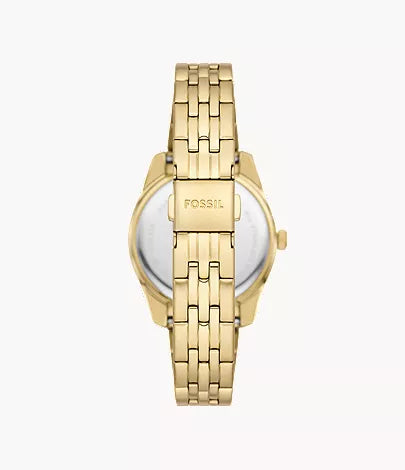 Scarlette 33mm Three-Hand Date Gold-Tone Stainless Steel Watch