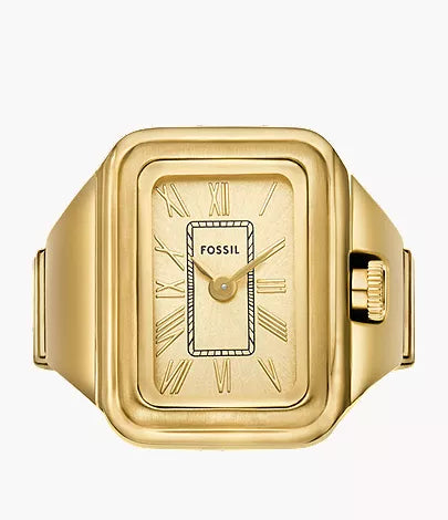 Raquel Watch Ring 14mm Two-Hand Gold-Tone Stainless Steel