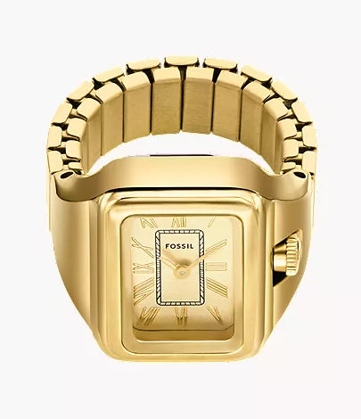 Raquel Watch Ring 14mm Two-Hand Gold-Tone Stainless Steel
