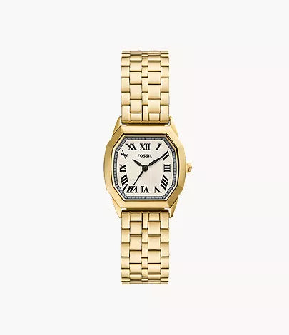 Harlow 27mm Three-Hand Gold-Tone Stainless Steel Watch