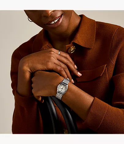 Harlow 27mm Three-Hand Stainless Steel Watch