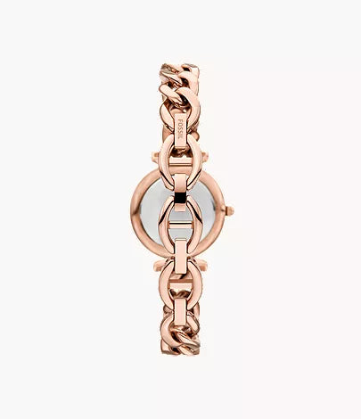 Carlie Mini 28mm Three-Hand Rose Gold-Tone Stainless Steel Watch and Bracelet Set
