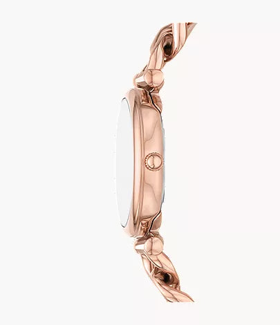 Carlie Mini 28mm Three-Hand Rose Gold-Tone Stainless Steel Watch and Bracelet Set