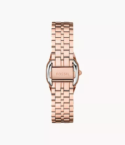 Harlow 27mm Three-Hand Rose Gold-Tone Stainless Steel Watch