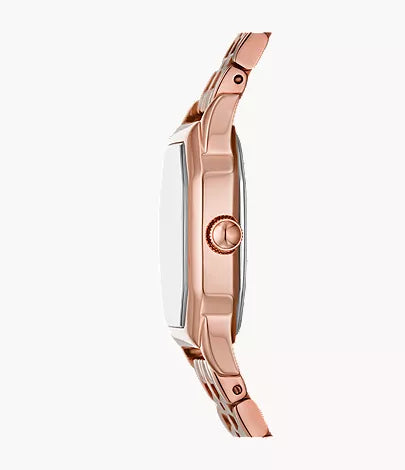 Harlow 27mm Three-Hand Rose Gold-Tone Stainless Steel Watch