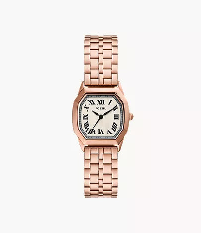 Harlow 27mm Three-Hand Rose Gold-Tone Stainless Steel Watch