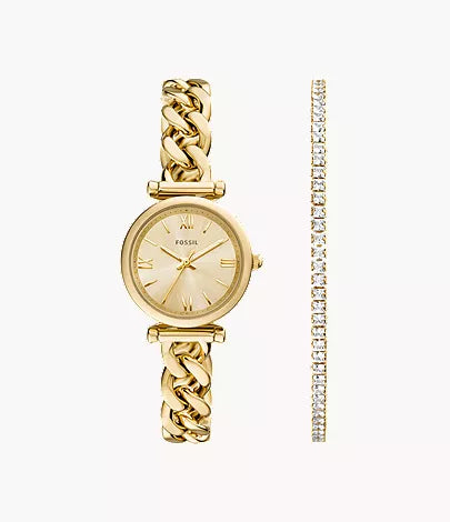 Carlie Mini 28mm Three-Hand Gold-Tone Stainless Steel Watch N2
