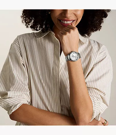 Gilmore 38mm Three-Hand Date Stainless Steel Watch