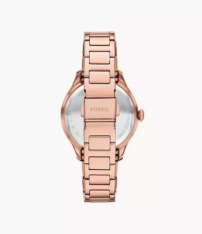 Gilmore 38mm Three-Hand Date Rose Gold-Tone Stainless Steel Watch