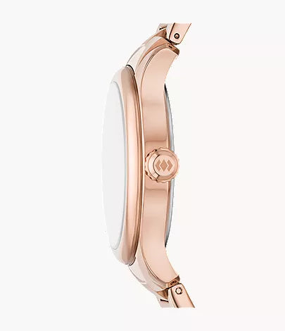 Gilmore 38mm Three-Hand Date Rose Gold-Tone Stainless Steel Watch