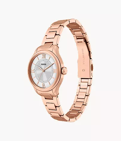 Gilmore 28mm Three-Hand Rose Gold-Tone Stainless Steel Watch