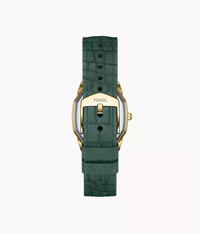 Harlow 27mm Three-Hand Green Croco Leather Watch