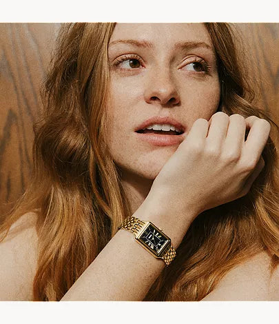 Raquel 23mm Three-Hand Date Gold-Tone Stainless Steel Watch