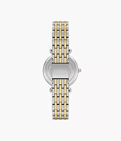 Carlie Mini 28mm Three-Hand Two-Tone Stainless Steel Watch