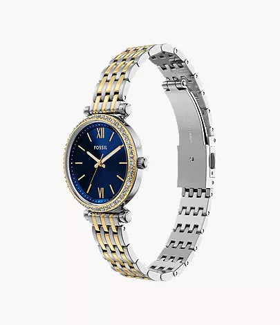 Carlie Mini 28mm Three-Hand Two-Tone Stainless Steel Watch