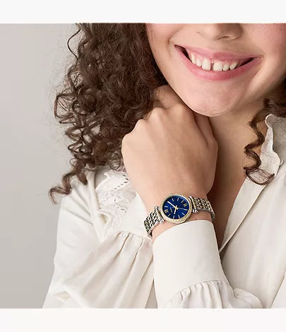 Carlie Mini 28mm Three-Hand Two-Tone Stainless Steel Watch