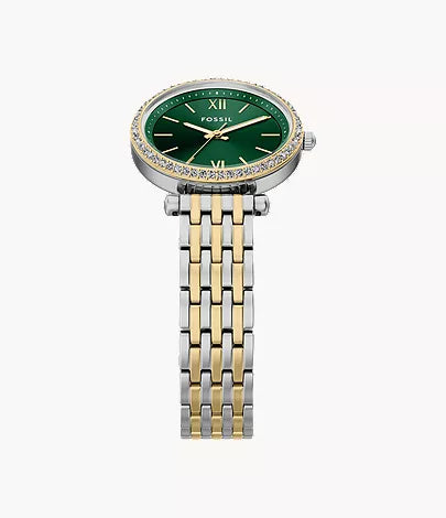 Carlie Mini 28mm Three-Hand Two-Tone Stainless Steel Watch