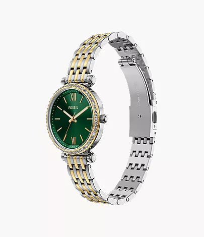 Carlie Mini 28mm Three-Hand Two-Tone Stainless Steel Watch