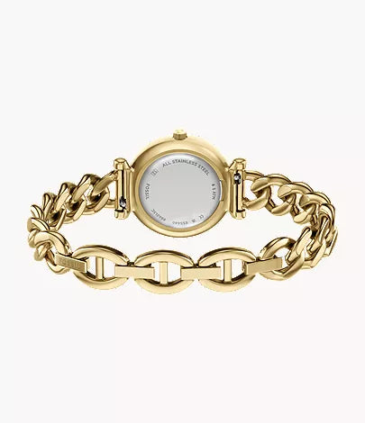 Carlie Mini 28mm Three-Hand Gold-Tone Stainless Steel Watch