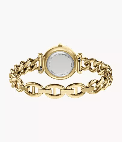 Carlie Mini 28mm Three-Hand Gold-Tone Stainless Steel Watch