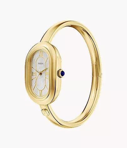 Sloan 25mm Three-Hand Gold-Tone Stainless Steel Watch Bangle